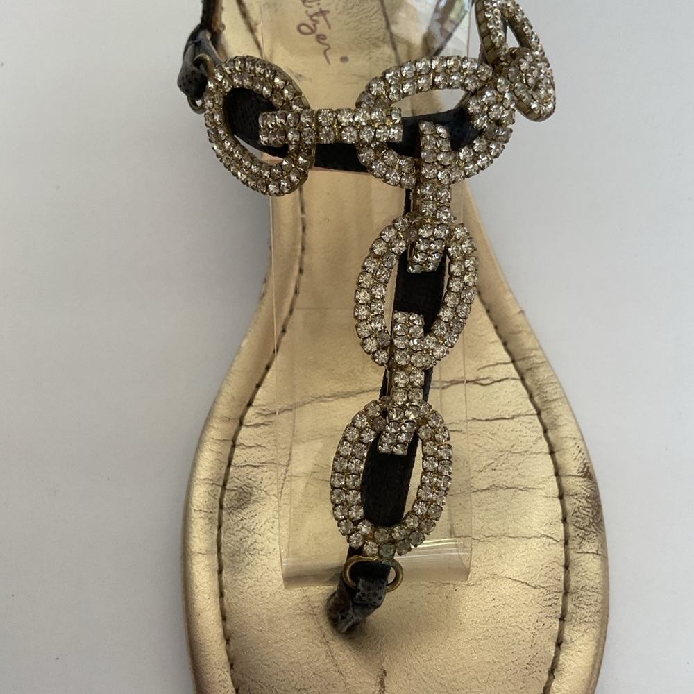 Lilly Pulitzer Jeweled Wedge Sandal Size 8 - Picture 4 of 16